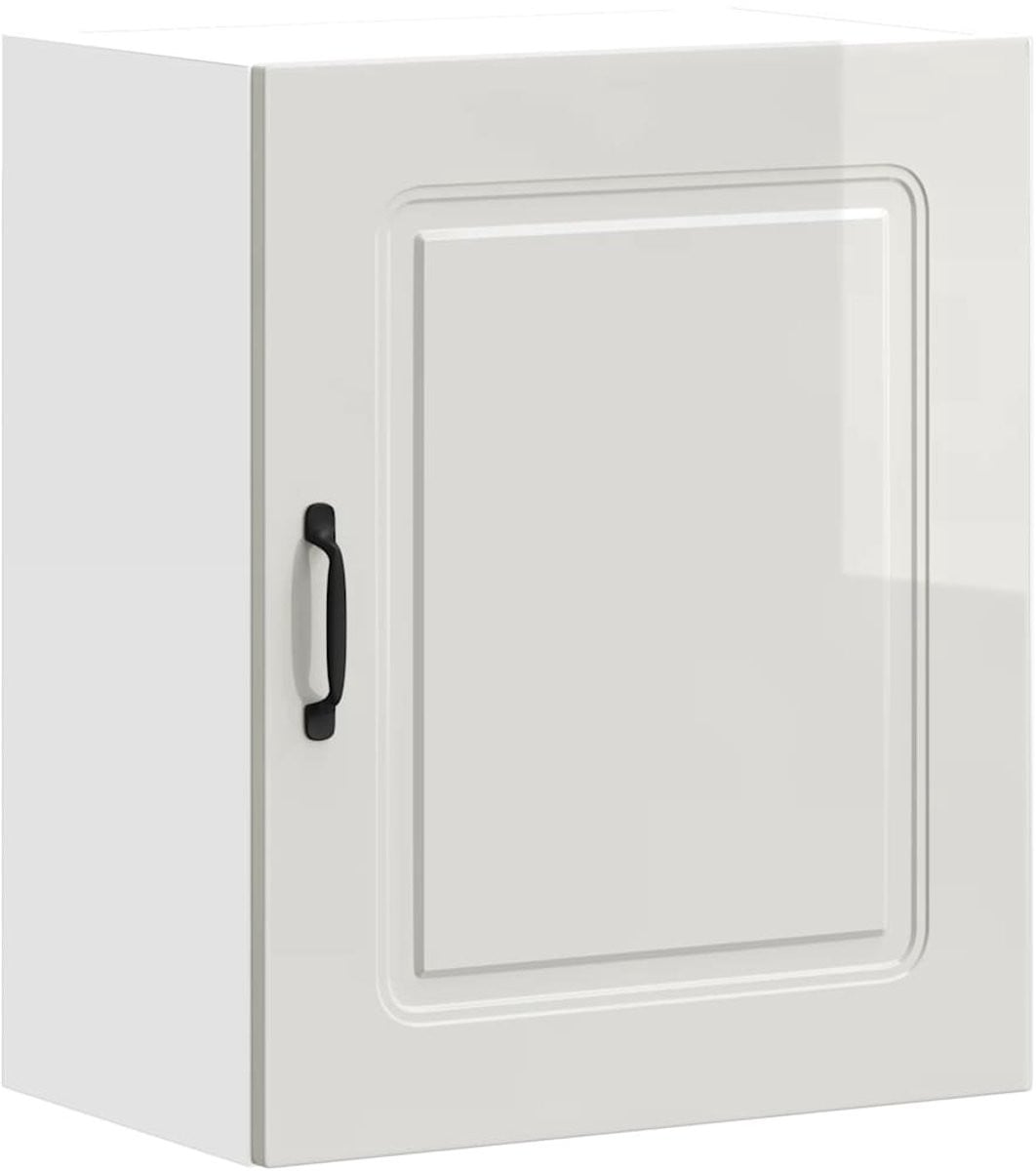 vidaXL Kalmar Keuken Wandkast Hoogglans Wit MDF