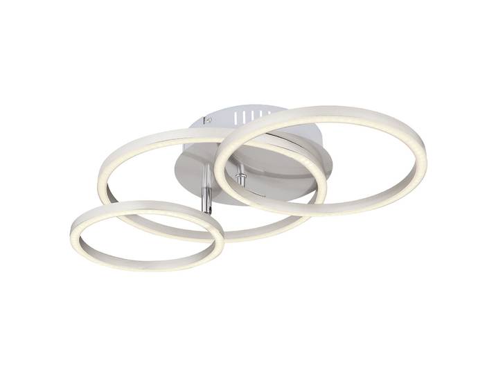 Etc-shop - Plafonnier Design Led Salle À Manger Anneau Spot Cuisine Lampe Argent