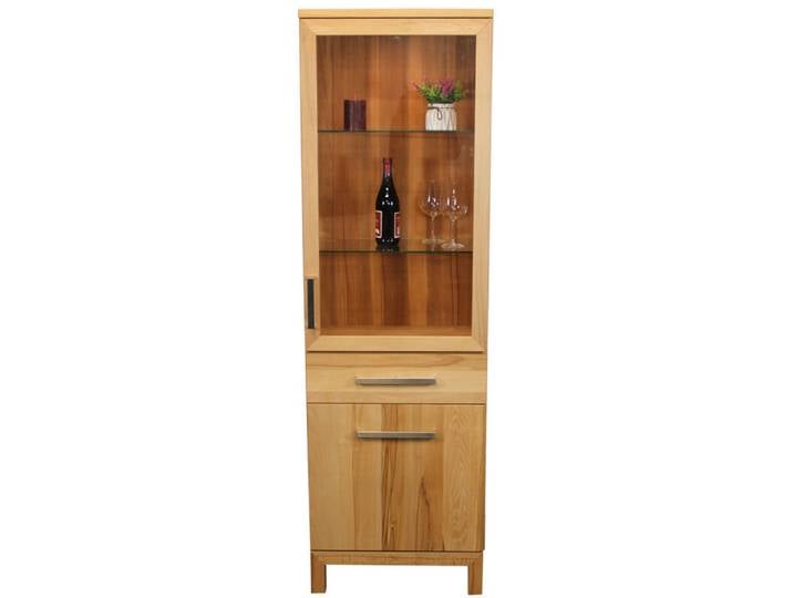 Schmaler Esszimmerschrank Kernbuche massiv geölt