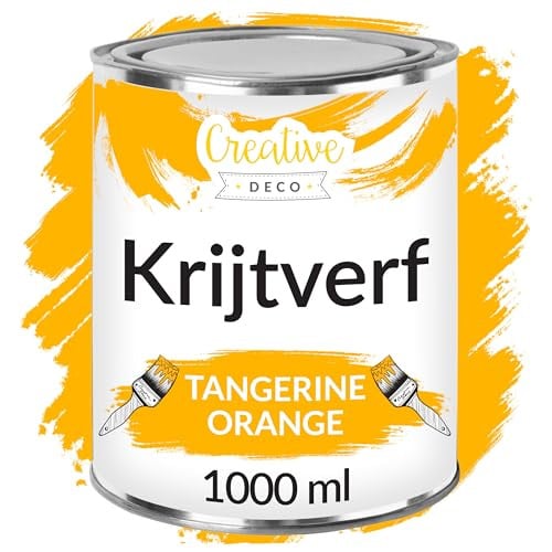 Creative Deco Mandarijn Oranje Krijtverf 1000 ml