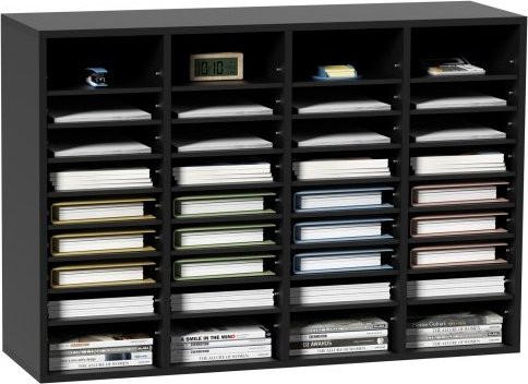 VEVOR Bureau Organizer Brievenbak met 36 Compartimenten, Zwart, B: 99,7 cm, D: 30,5 cm, H: 68,0 cm