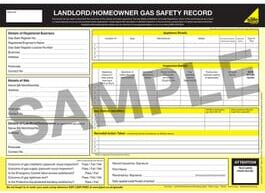 Officially Licensed Gas Safe Gas Safe® Landlords Form - Pad of 50