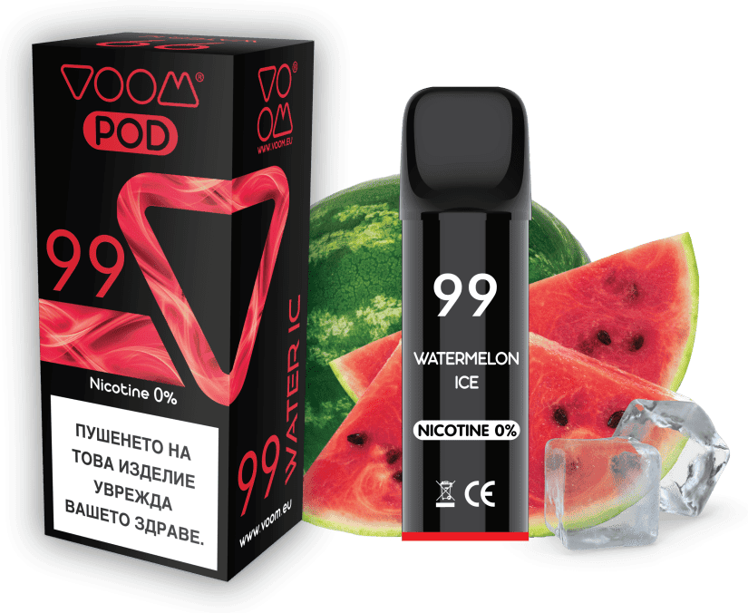 VOOM POD 99 Watermelon Ice  2 ml - 0% nicotine - 1  single unit