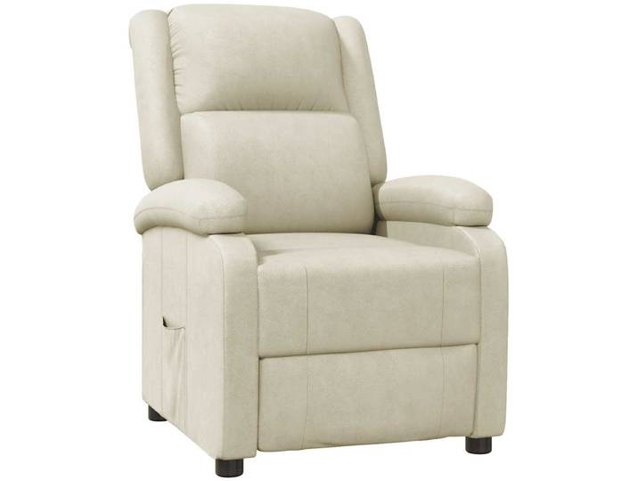 vidaXL - Fauteuil - verstelbaar - kunstleer - wit