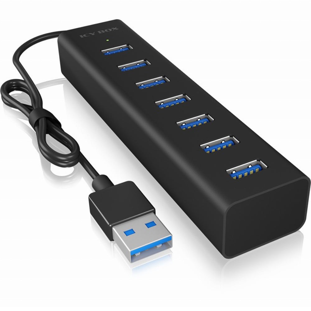 RaidSonic ICY BOX IB-HUB1700-U3 USB 3.0 Hub met 7 poorten