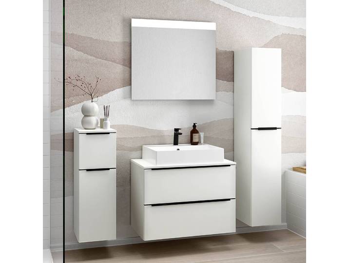 Badezimmerset MYBA XXIII 4-teilig 140cm Weiß/Weiß
