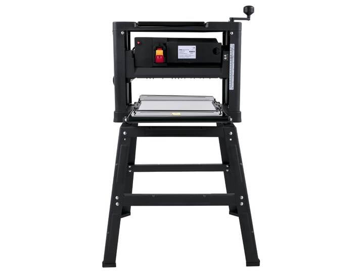 SucceBuy Raboteuse électrique 12,5/13 pouces d'épaisseur Raboteuse à bois avec support et échappement de poussière 1800 W 8000 tr/min pour outil électrique pour le travail du bois