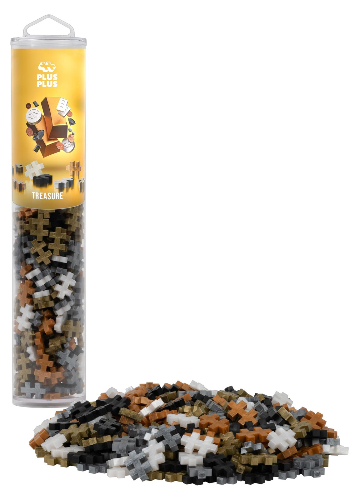 Plus-Plus 4319 Farbmix Treasure constructiespeelgoed met creatieve bouwstenen