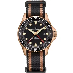 Hamilton H82565930 Armbanduhr Automatik GMT Khaki Navy Scuba Bronze 43 mm