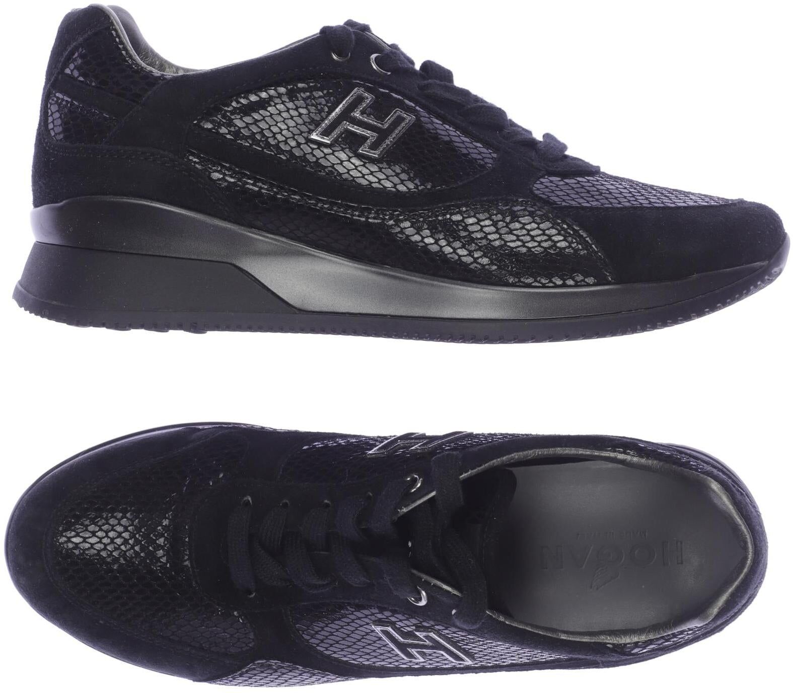 Hogan Damen Sneaker, Schwarz, Gr. EU 37.5, kein / Etikett - Second Hand