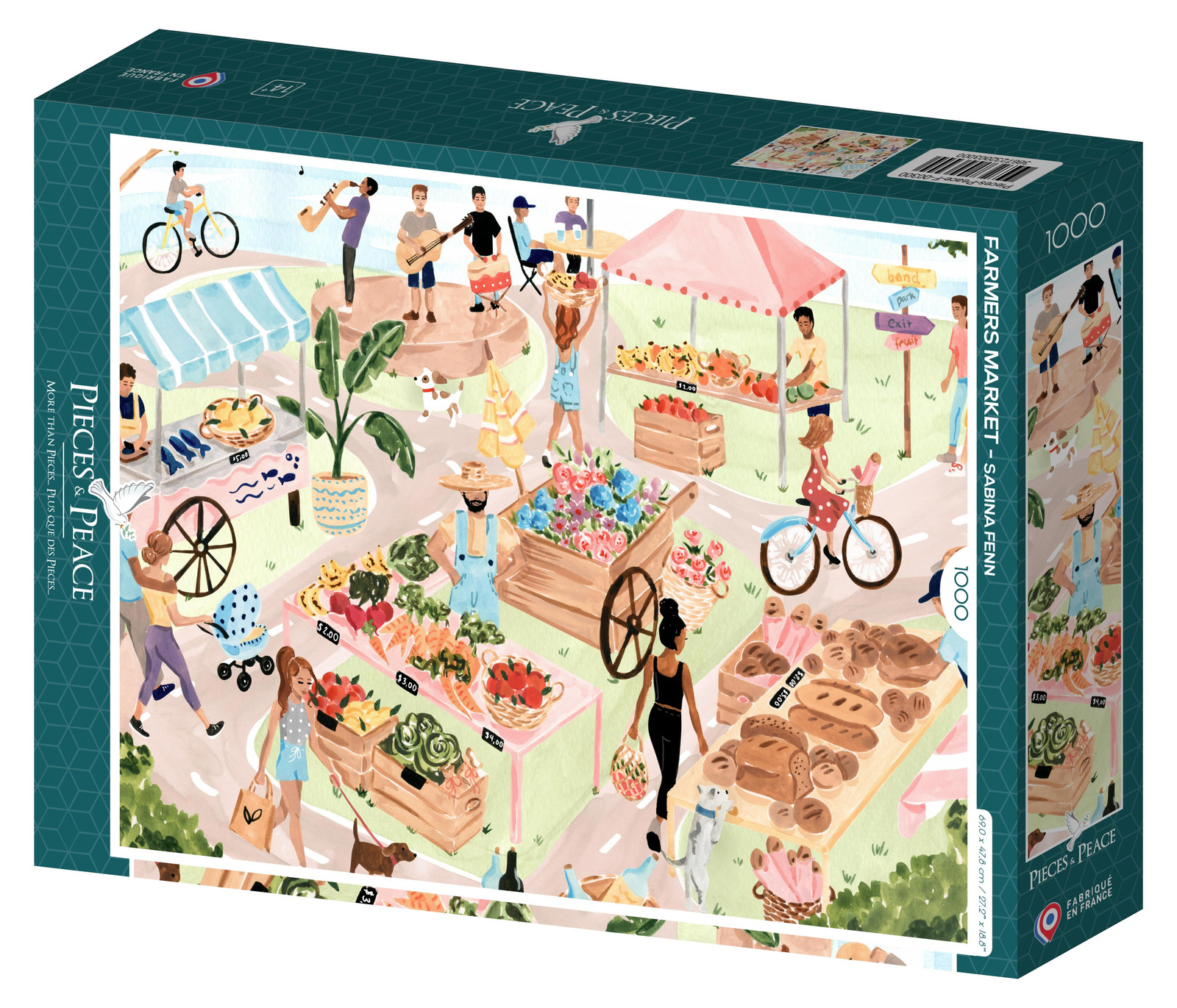 Pieces & Peace Puzzel 1000 stukjes Boerenmarkt