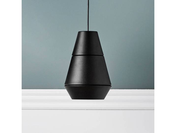GRUPA Designer Hängeleuchte Ili La Lava, dimmbar, schwarz, für Wohn- / Esszimmer, Aluminium, Design