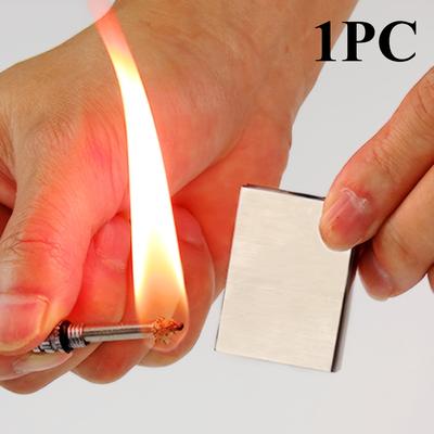 Inspire Daily Merch Portable Waterproof Survival Lighter Keychain Emergency Camping Fire Starter 1pc