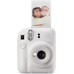 FUJIFILM INSTAX mini 12 Sofortbildkamera, Clay White