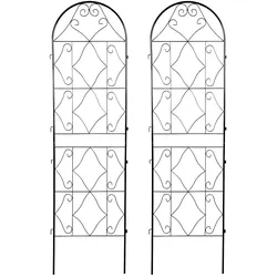 Hardin 1fachgut 2tlg. Rankgitter für Kletterpflanzen, ca. 190 x 55 cm - Schwarz