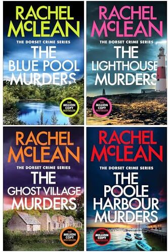 Canelo Hera ltd Dorset Crime Series 7-10 Collection 4 Books Set By Rachel McLean (The Blue Pool Murders, The Lighthouse Murders, The Ghost Village Murders and The Poo