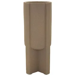 Mauro Ferretti Moai-Gartenvase 101 cm – Skulpturale Kunstharzvase, inspiriert von der Osterinsel, geometrisches Design