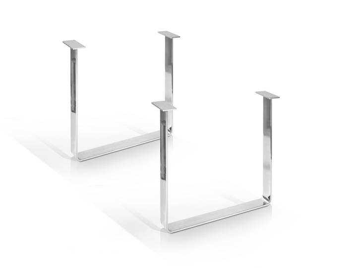 1 Paar Kufen für Esstische, Material Edelstahl, 70 cm