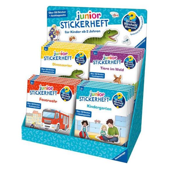 Ravensburger Verkaufs-Kassette "Wieso? Weshalb? Warum? Mein junior Stickerheft" (1 Sticker) (63630)