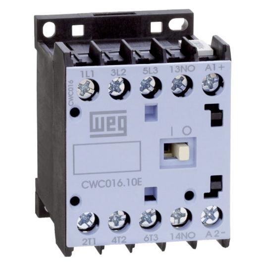 Weg CWC07-10-30D24 Schütz 3 Schliesser 3 kW 230 V/AC 7 A mit Hilfskontakt 1 St (12487288)