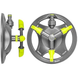 3-Arm Kreisregner bis 109m2 Rasensprenger Sprinkler Regner Bewässerung LIME LINE BRADAS LE-6201