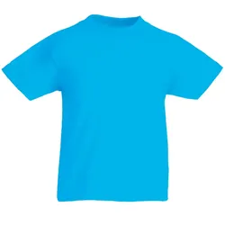 Kinder T-Shirt "F140K" 100% Baumwolle Valueweight - 140 - azure blue