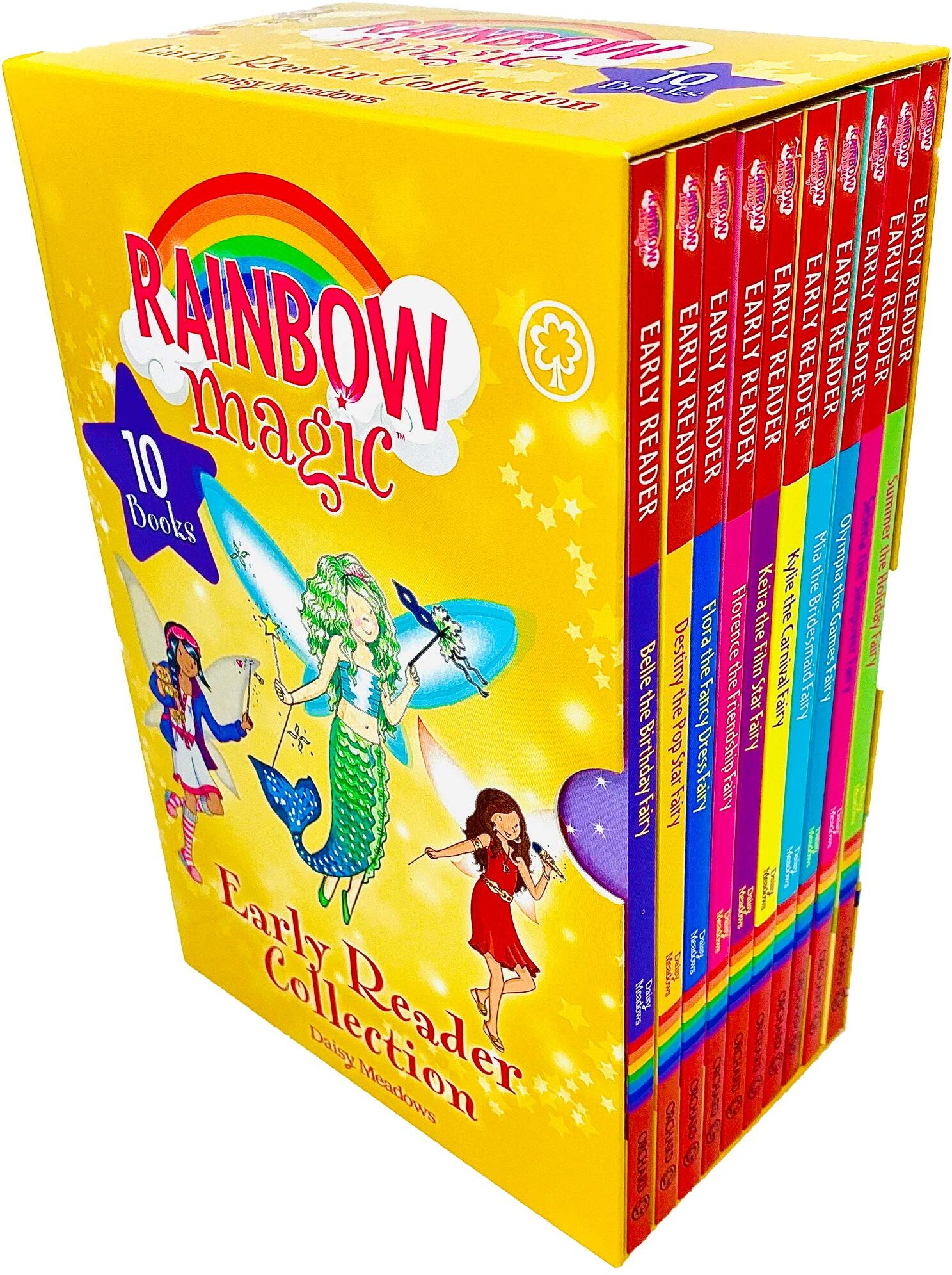 Orchard Books Rainbow Magic Early Reader Collection 10 Books Box Set by Daisy Meadows - Paperback Fairy Stories for Ages 5-7 - New