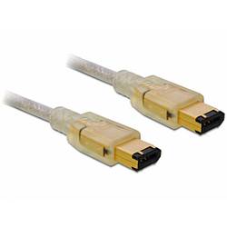 Delock FireWire Anschlusskabel [1x Firewire (400) Stecker 6pol. - 1x Firewire (400) Stecker 6pol.] 1 m Grau 82573