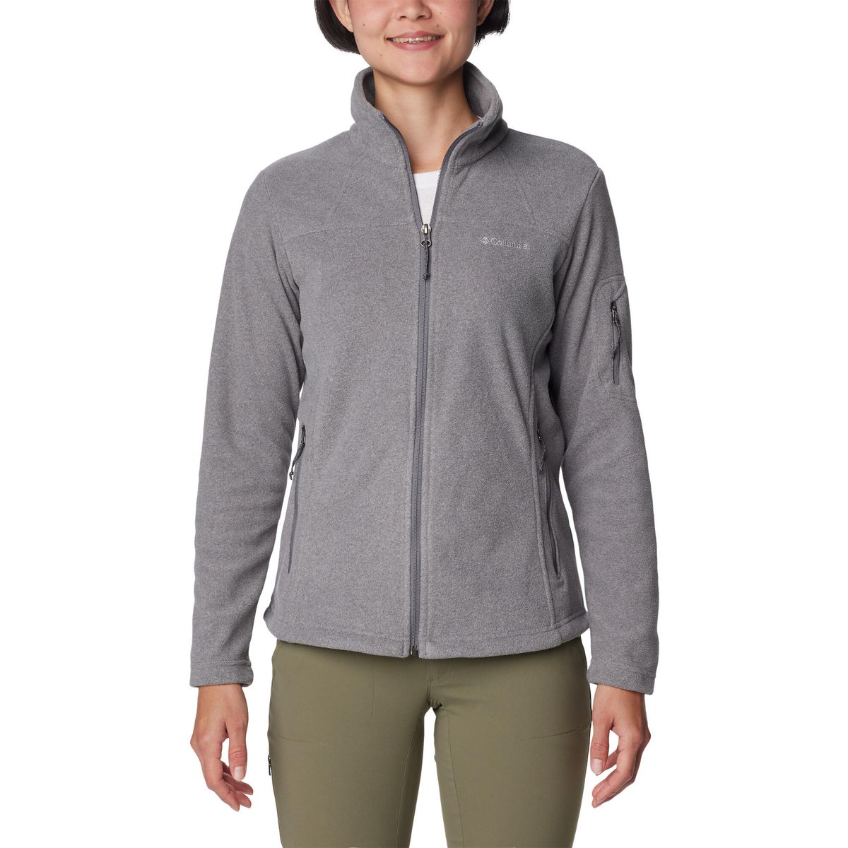 Columbia Women's Fast Trek II Jacket city grey heather, city grey (024) XL 146535-1465351-024-XL