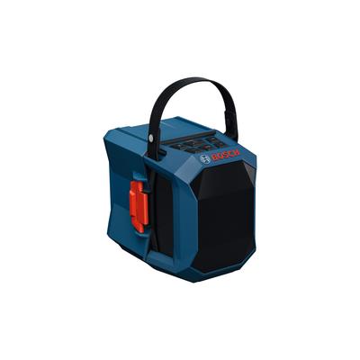 Bluetooth-Lautsprecher BOSCH PROFESSIONAL "GPB 18V-1 C Professional solo", blau, B:13,2cm H:19,4cm T:190cm, Lautsprecher, inkl. Batterieabdeckung, ohne Akku und Ladegerät