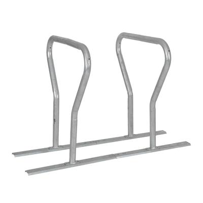 Baumarktplus Fahrradanlehnbügel für 4 Fahrräder 140x76x92 cm Stahl feuerverzinkt Fahrradständer freistehend