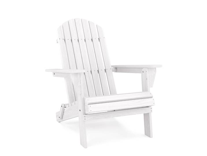 Gartenstuhl Holz ADIRONDACK weiss