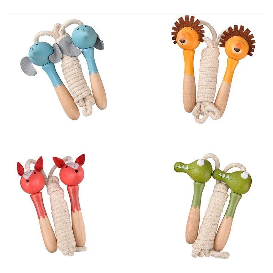 Askato Springseil mit Holzgriff. Tiere (210 cm) (41936385)