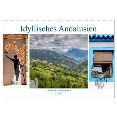 Idyllisches Andalusien (Wandkalender 2026 DIN A3 quer), CALVENDO Monatskalender