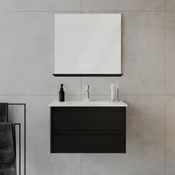 Badezimmer Lucy Schwarz 3- teilig