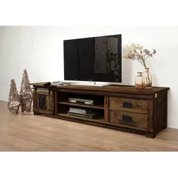 TV-Board Mango 200x55x50 braun lackiert RAILWAY #436
