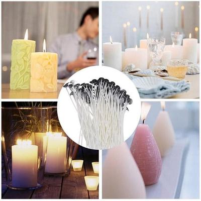 The Cart Load Candle Wicks, Cotton Core Pre Tabbed For Candle Making Supplies, Perfect For DIY Candle Wicks, Cotton Core Pre Tabbed For Candle Making Supplies, Perfect For DIY