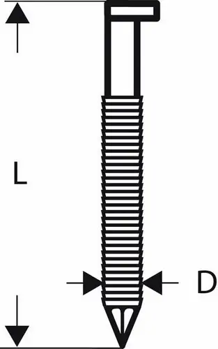Bosch Accessories 2608200017 Streifennägel SN34DK Produktabmessung, Länge 80mm 3000St.