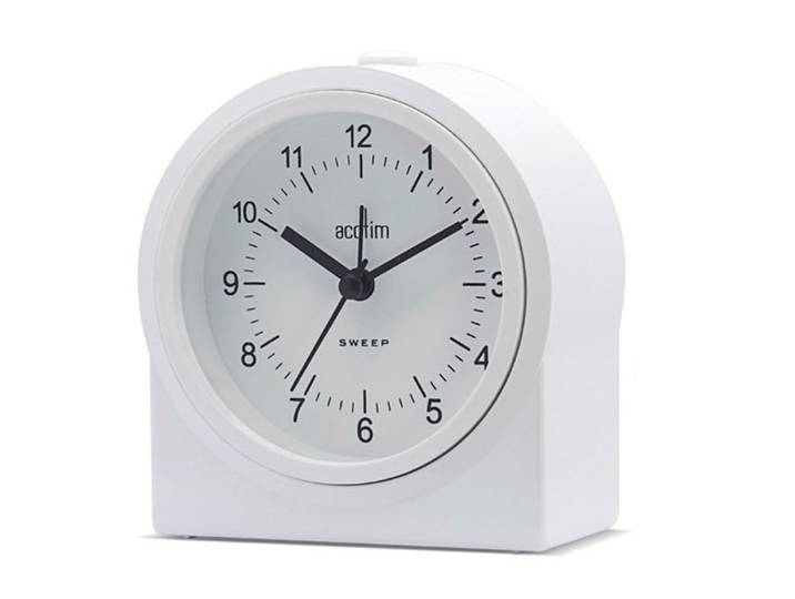 Wecker CHRISTOFFEL Quartzwecker Acctim -ARCHER- , weiss (weiß), Wecker, Wecker