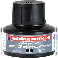 Nachfülltinte edding RBTK 25 für edding Boardmarker retract 12 25ml schwarz Packung mit 10 Stück