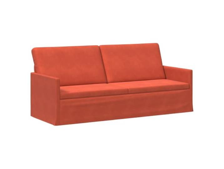 vidaXL 3-Sitzer Sofa Rot-Orange 190 x 81 x 82 cm Cordstoff Bietet dauerhafte Unterstützung und Zuverlässigkeit. Schaumkissen sorgen für überlegenen Komfort