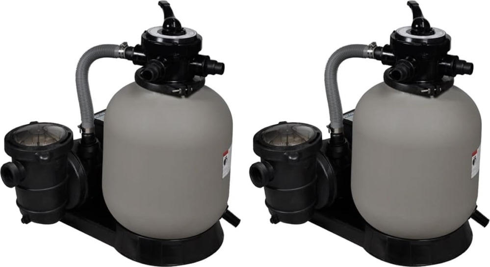 Sandfilterpumpen 2 Stk. 600 W 17.000 L/h