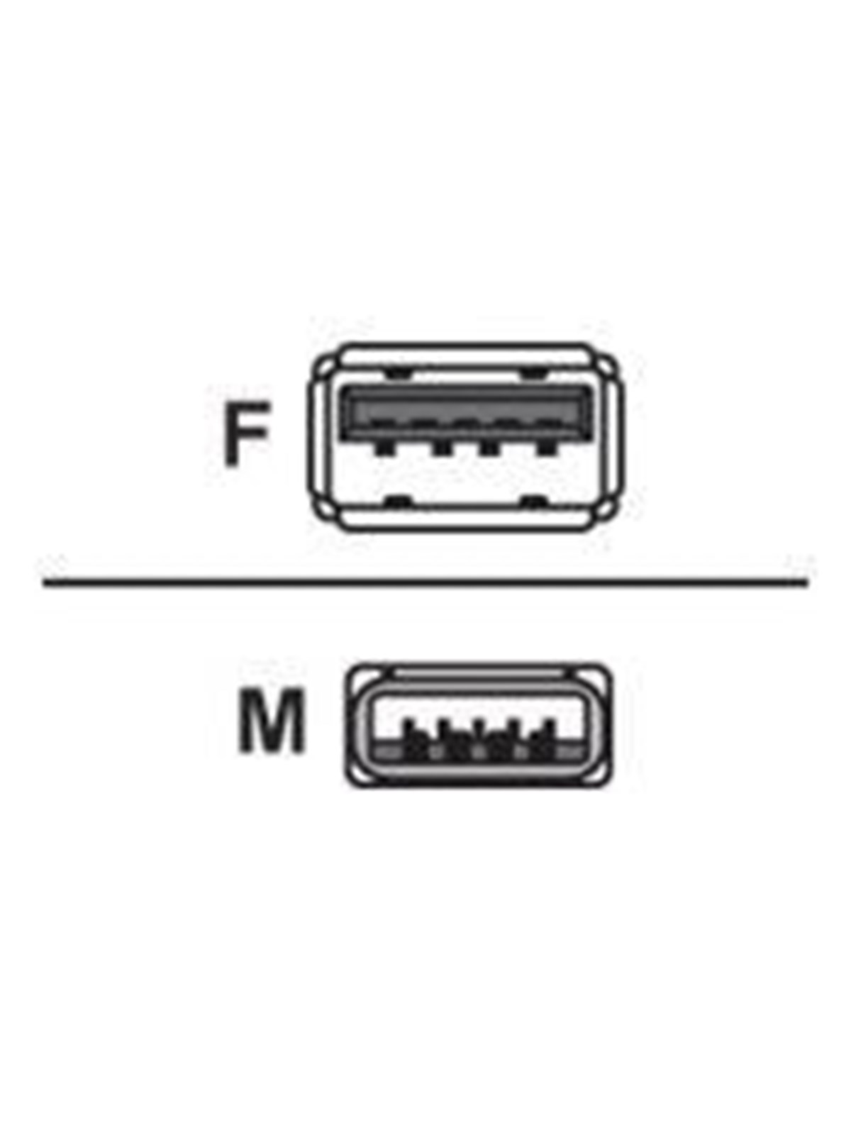 Unitek Y-C459BBK - USB extension cable - USB Type A to USB Type A - 2 m