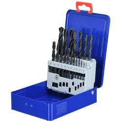 SW-Stahl, Bohrereinsatz, 80419L HSS-Satz 19 tlg. 1-10 mm in Metallkassette (1 Millimeter, 10 Millimeter, 2 Millimeter, 3 Millimeter, 4 Millimeter, 5 Millimeter, 6 Millimeter, 7 Millimeter, 8 Millimeter, 9 Millimeter)