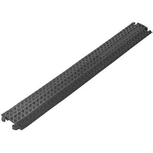 ProPlus Kabelbrücke 1 Kanal, 100 cm x 13,5 cm, überfahrbar, schwarz, Gummi