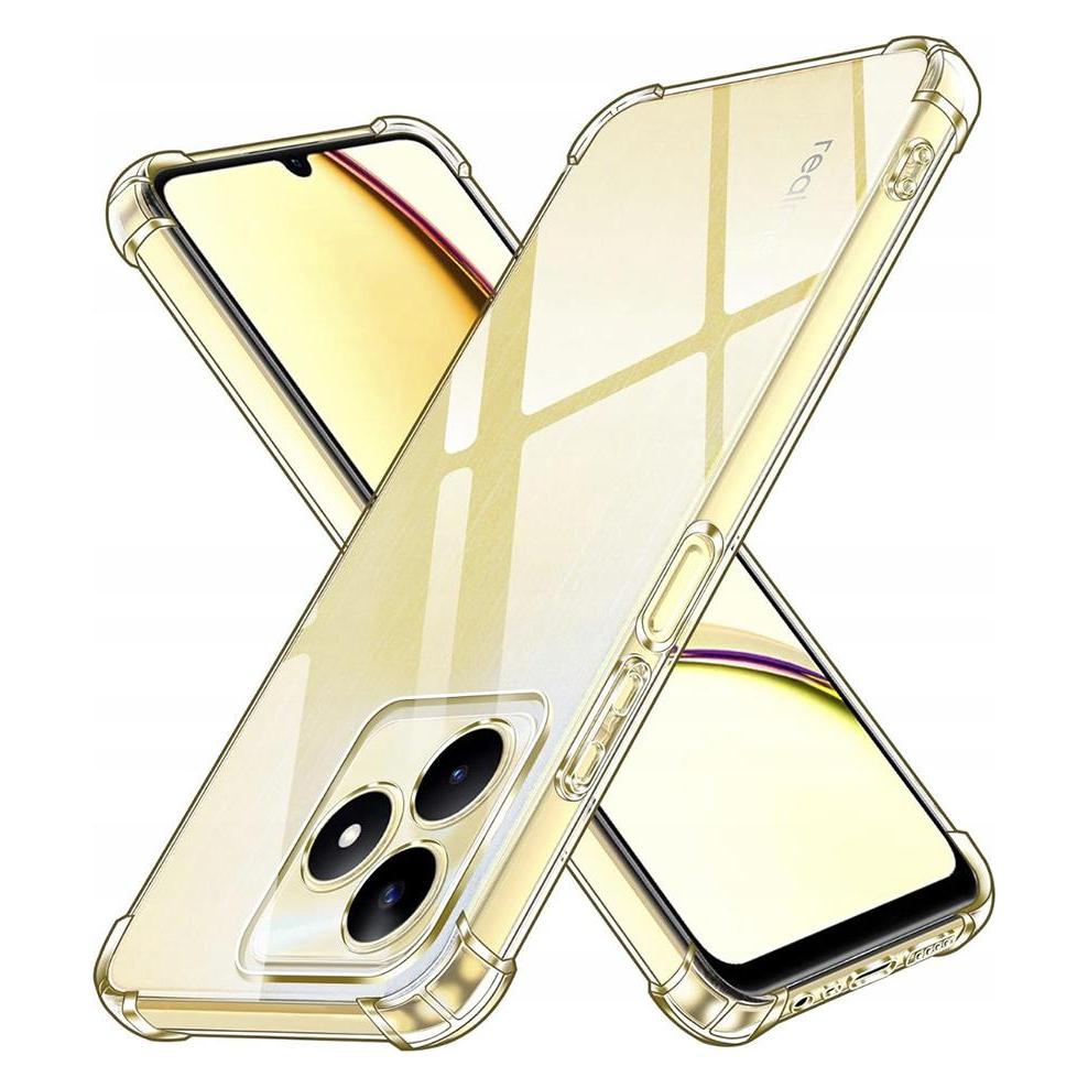 Techsuit - Shockproof Clear Silicone - Realme C51 / Note 50 - Clear (Realme C51, Realme Note 50) (56345048)