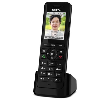 FRITZ!Fon X6 schnurloses DECT Komforttelefon für FRITZ!Box schwarz