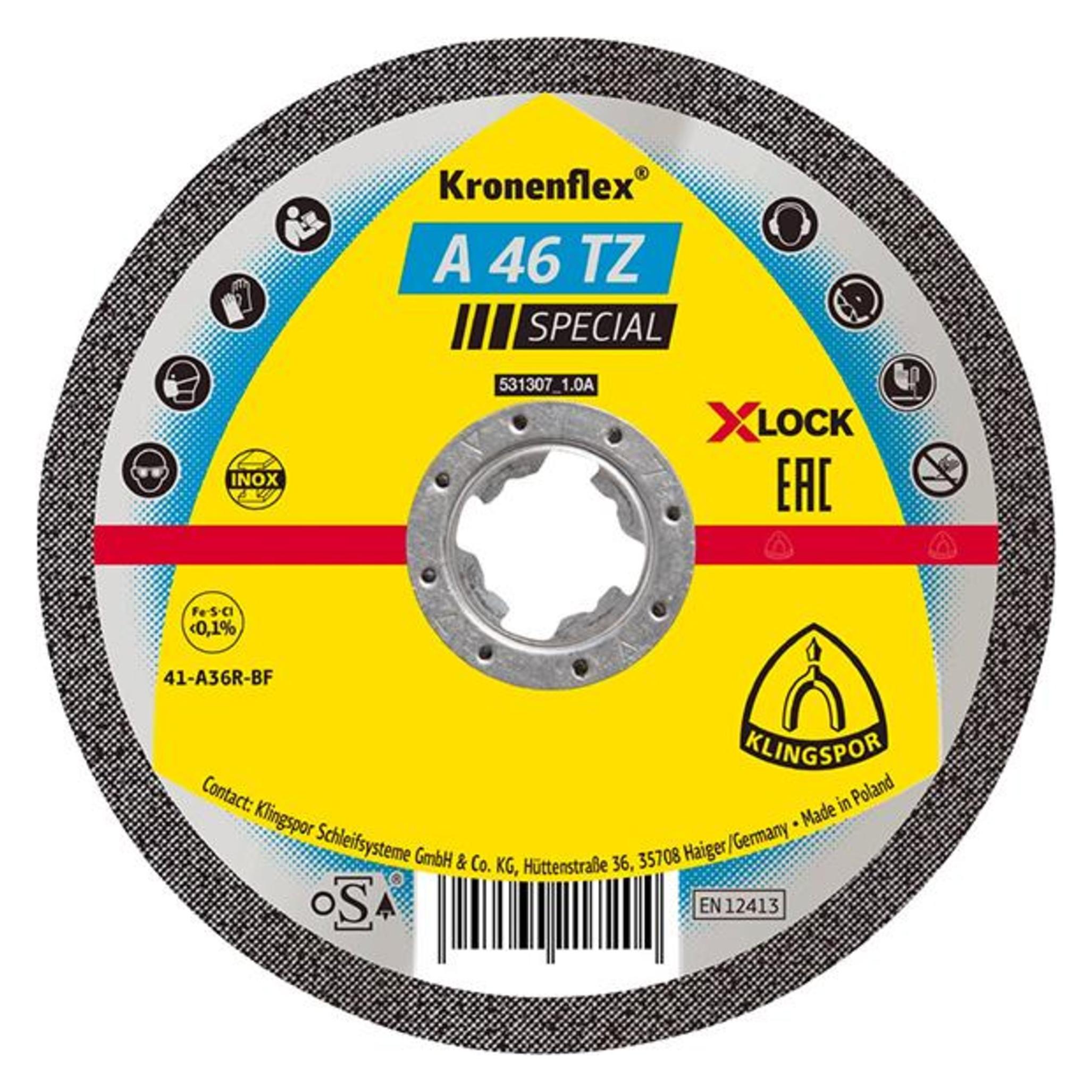 Magni Trennscheibe A46TZ X-LOCK 125x1,6mm gera. Klingspor (229127)