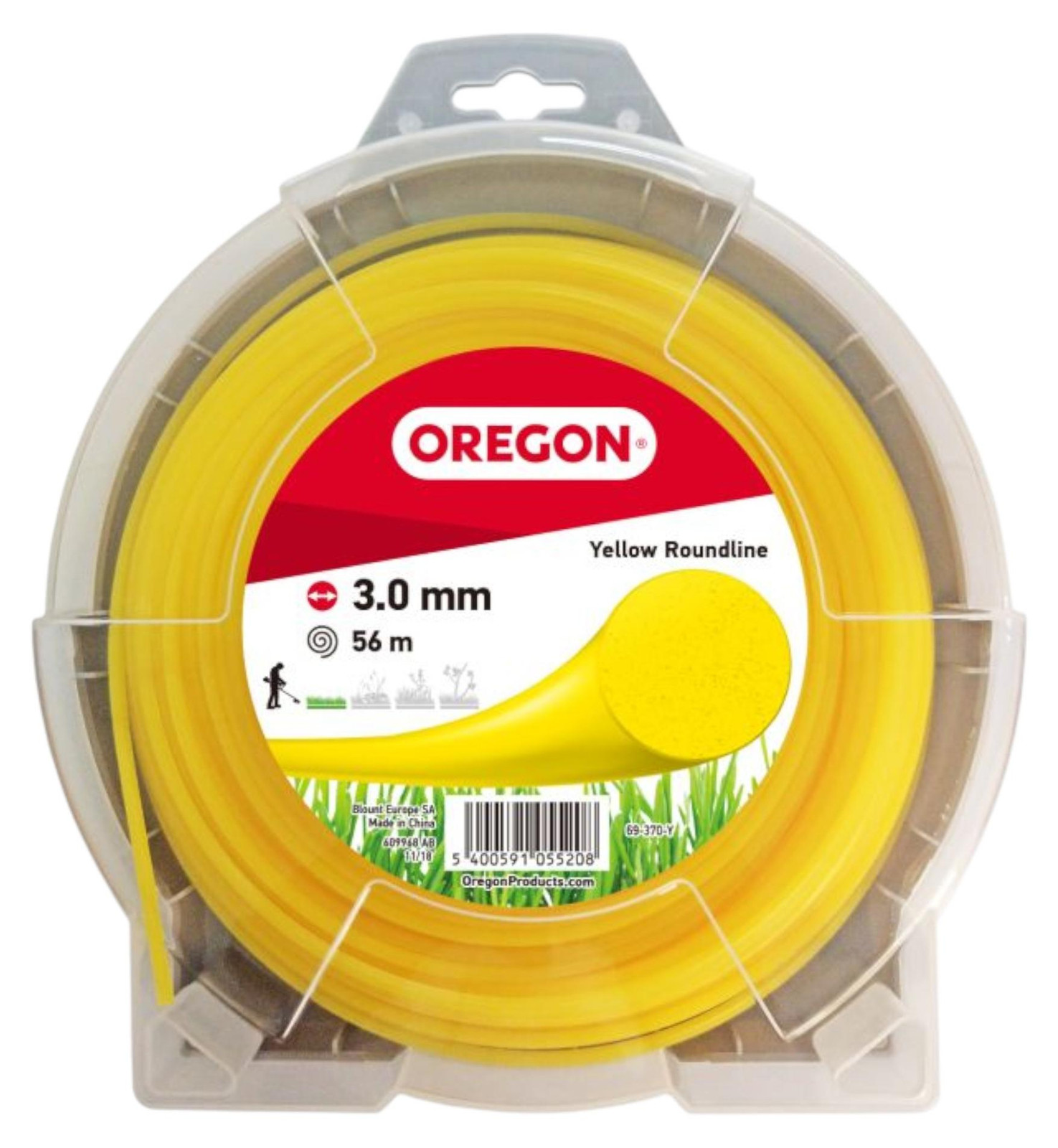 Oregon Roundline snijdraad voor heggenscharen, geel, 3,0 mm, 56 meter