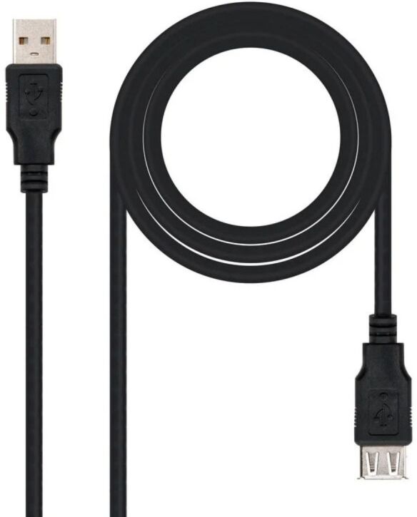 USB 3.0 Typ A Stecker-Buchse Kabel 1,8M - USB Laden & Daten, Schwarz, A+